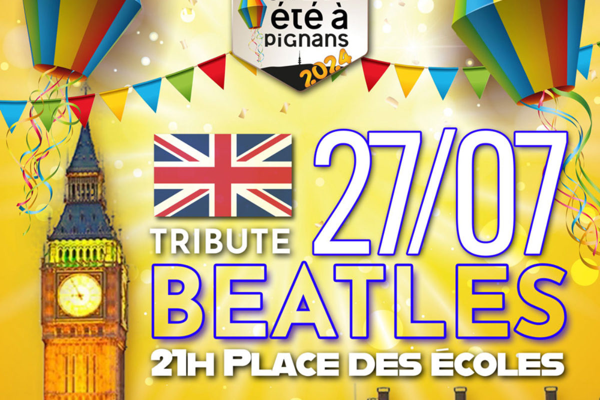 27 juillet – Concert – Born in UK – Tribute Beatles & Rolling Stones – Un bel été à Pignans 2024