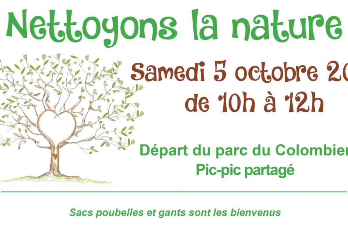 5 octobre – Nettoyons la nature