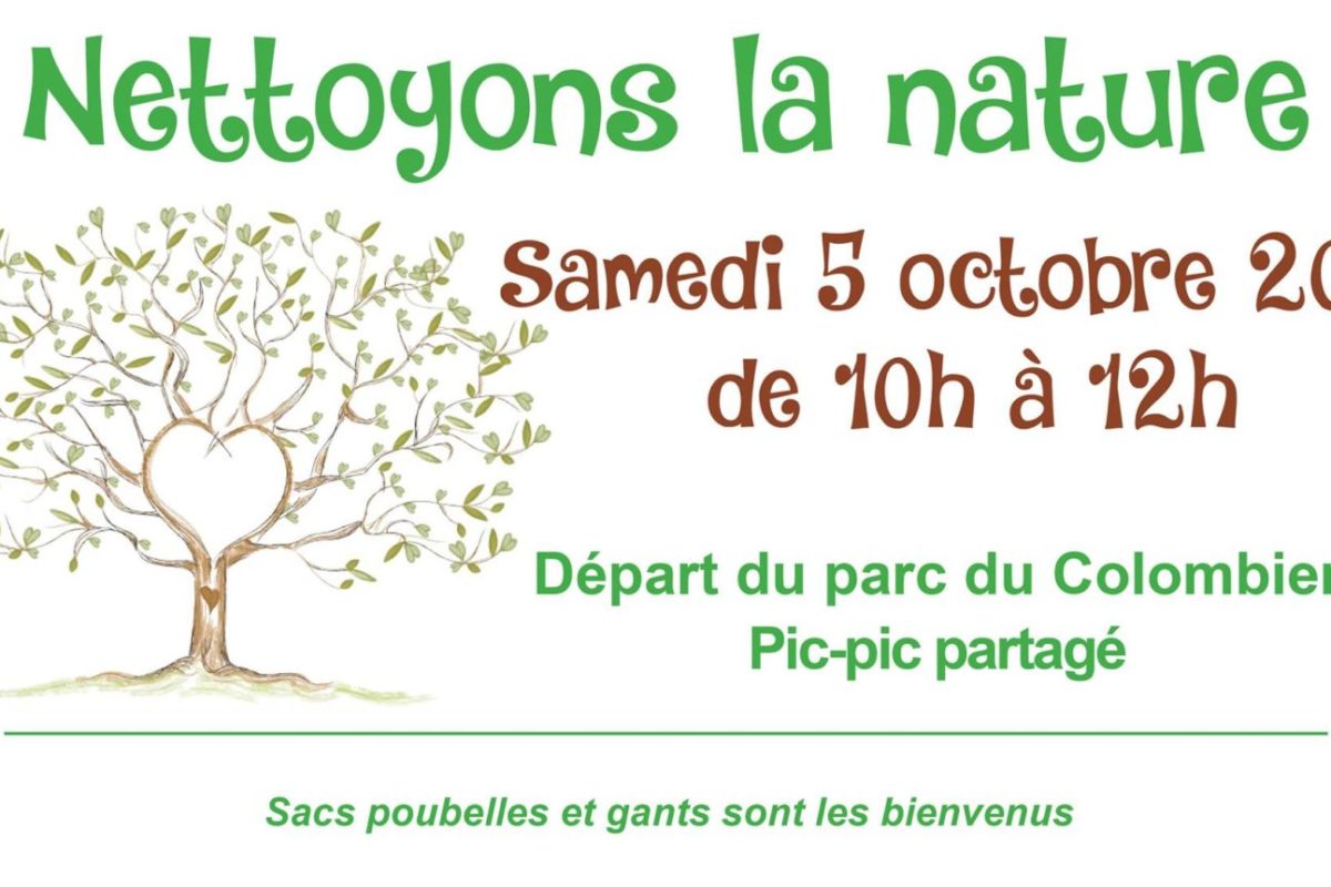 5 octobre – Nettoyons la nature