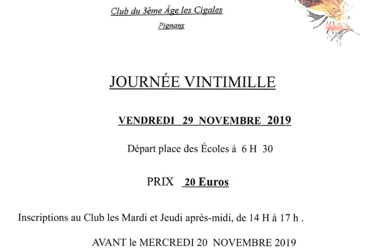 29 Nov – Journée à Vintimille