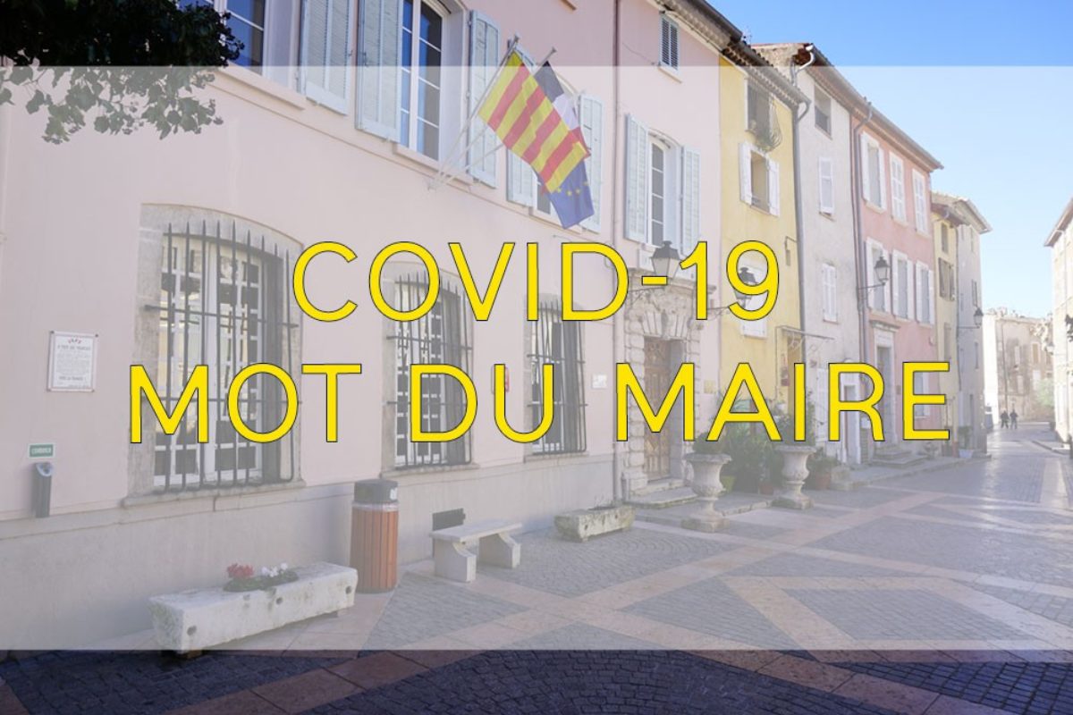 [Covid-19] Mot du maire du 24 mars 2020