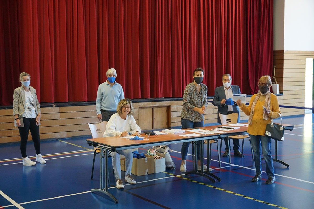 📷 La distribution des masques a commencé à la salle Berthoire