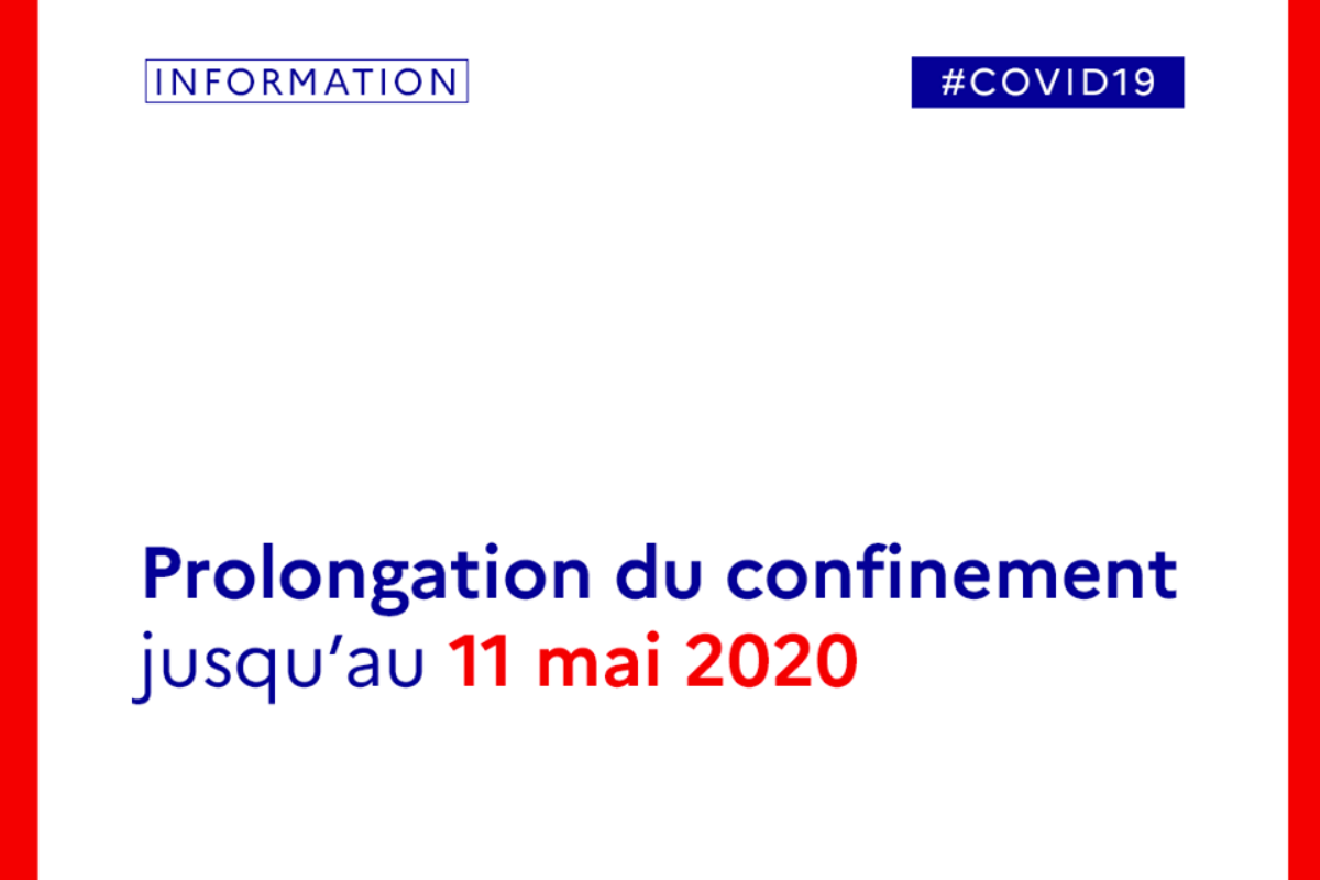 [Covid-19] Confinement prolongé jusqu’au 11 mai 2020