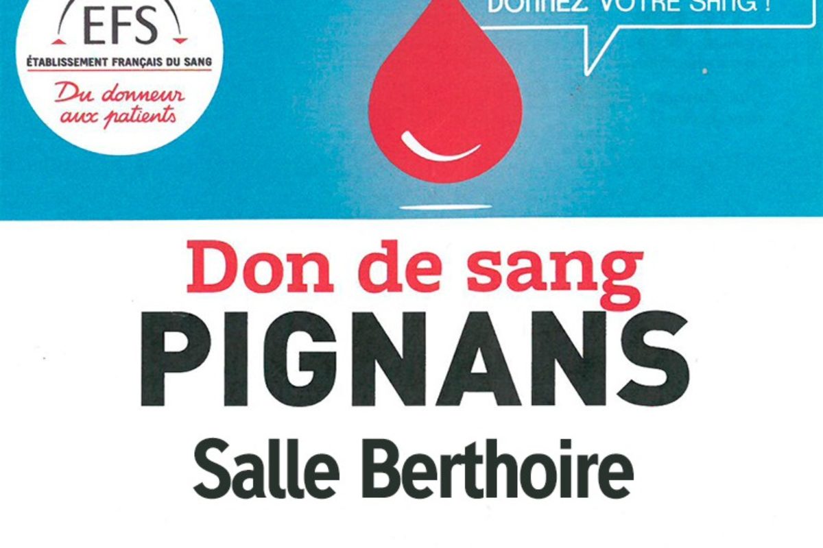 ANNULE – 29 mai – Don du sang