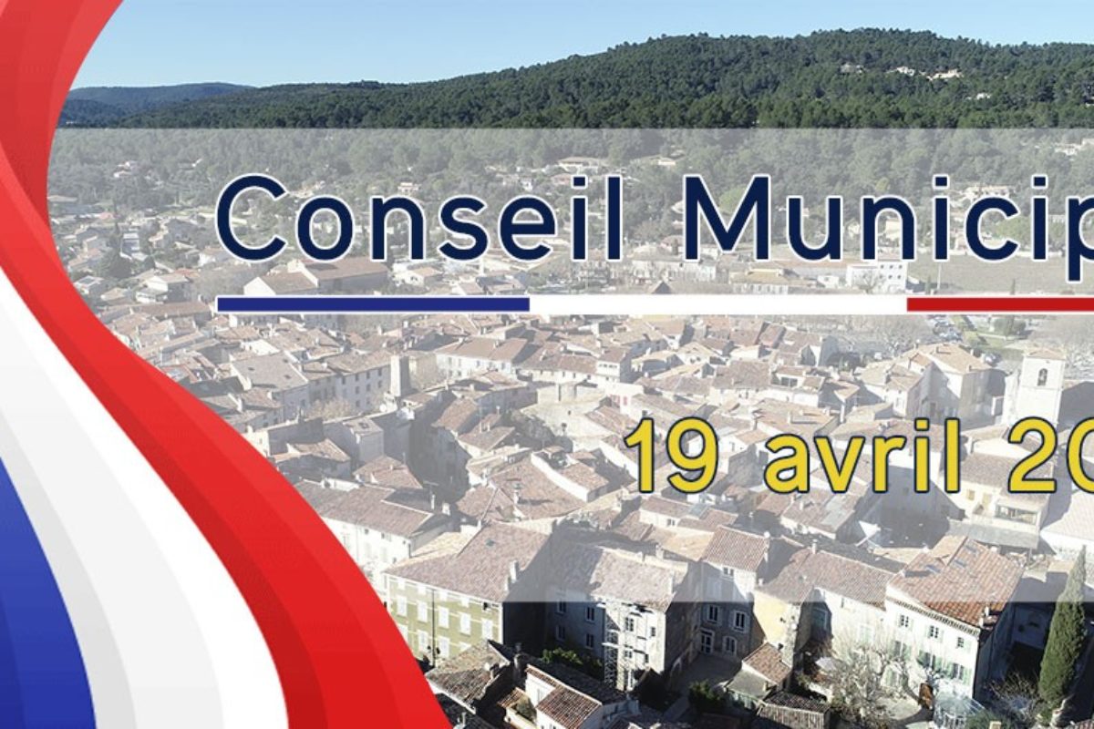 19 avril 2021 – Conseil Municipal