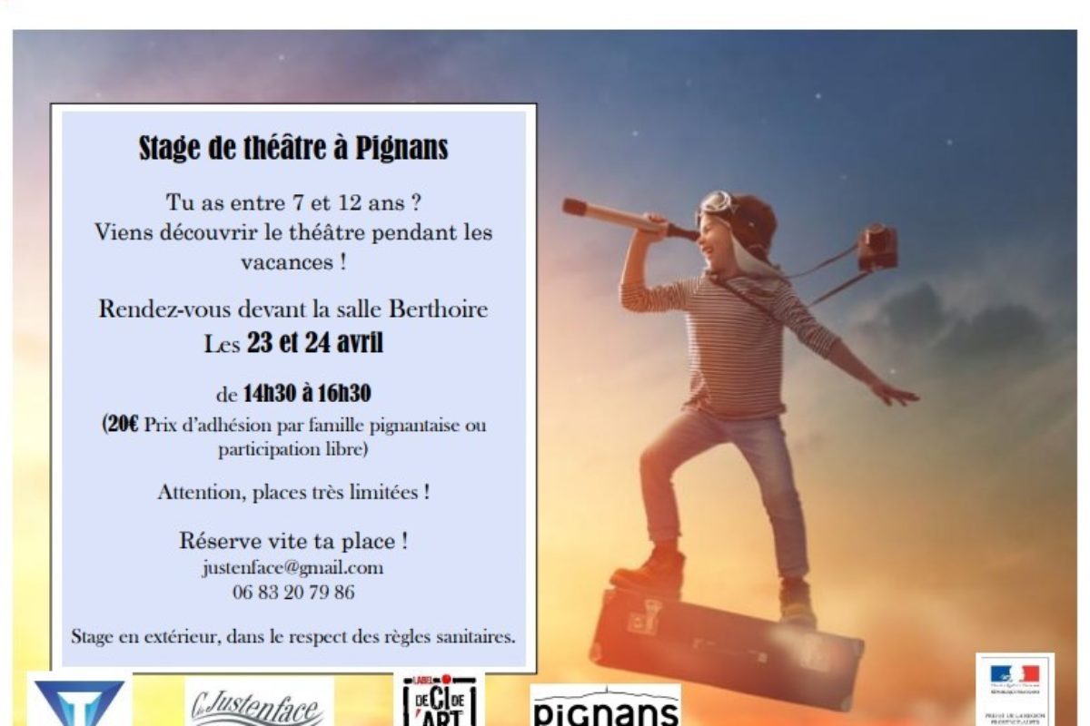 23 et 24 avril – Stage de théâtre