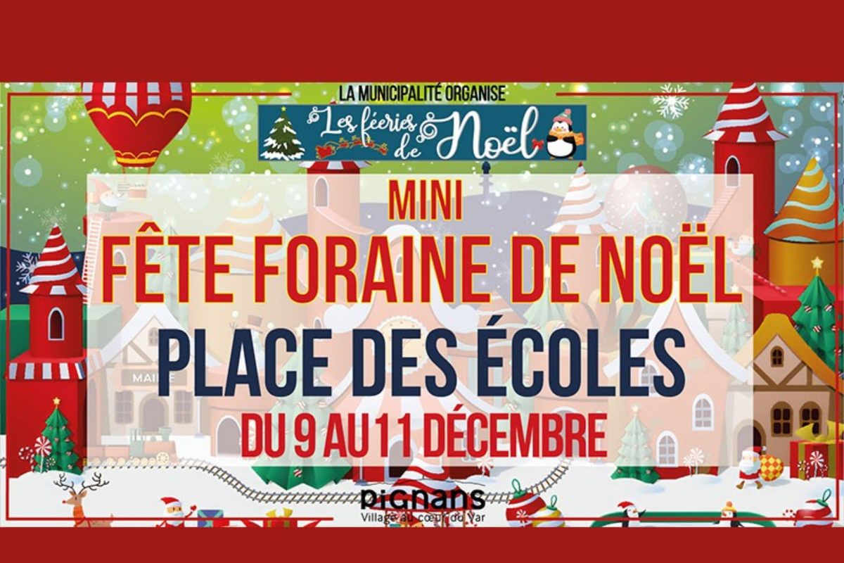 9 au 11 déc. Mini fête foraine de Noël