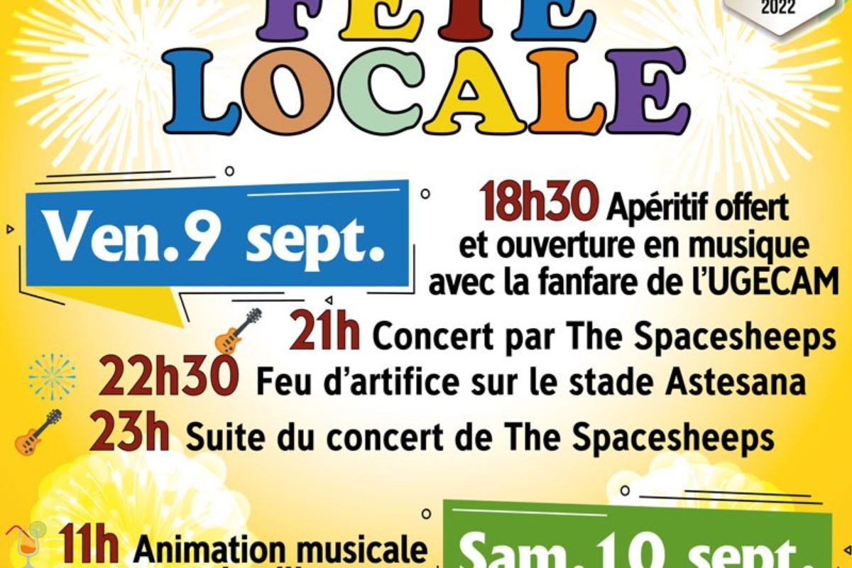 9,10 et 11 sept. – Fête locale