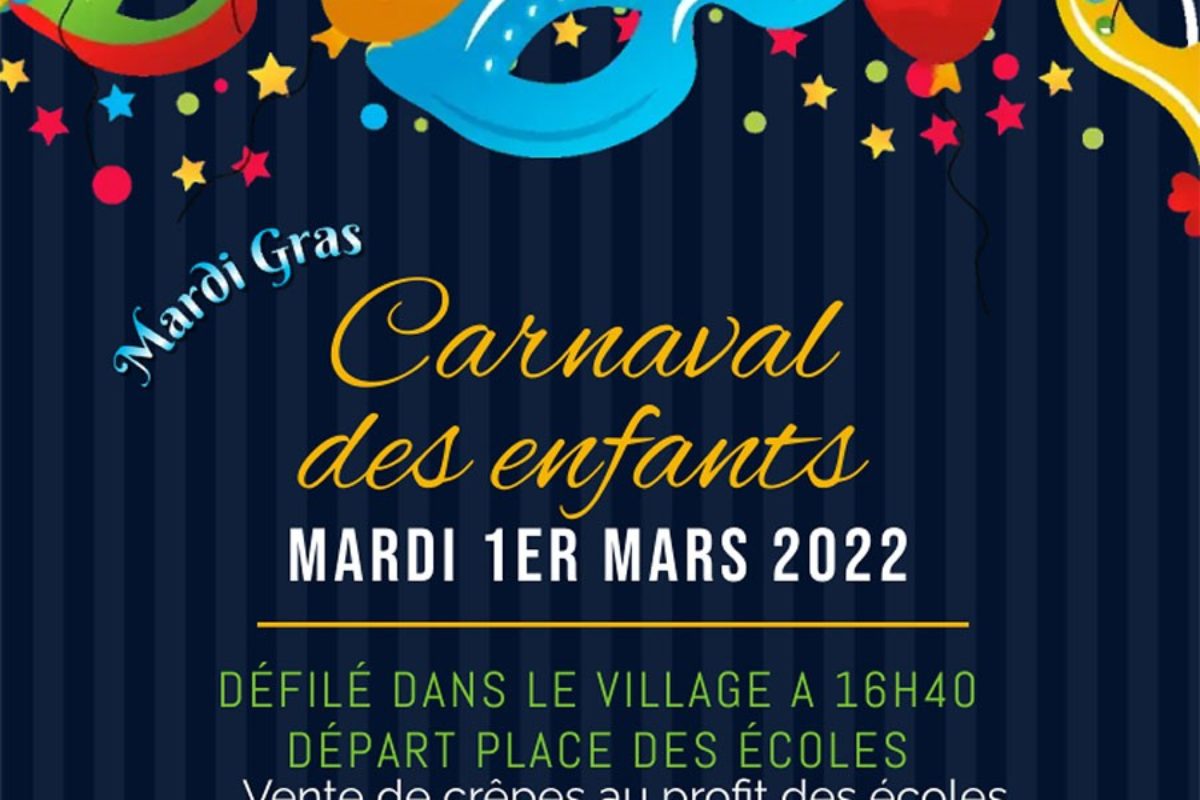 1er mars 2022 – Carnaval des enfants