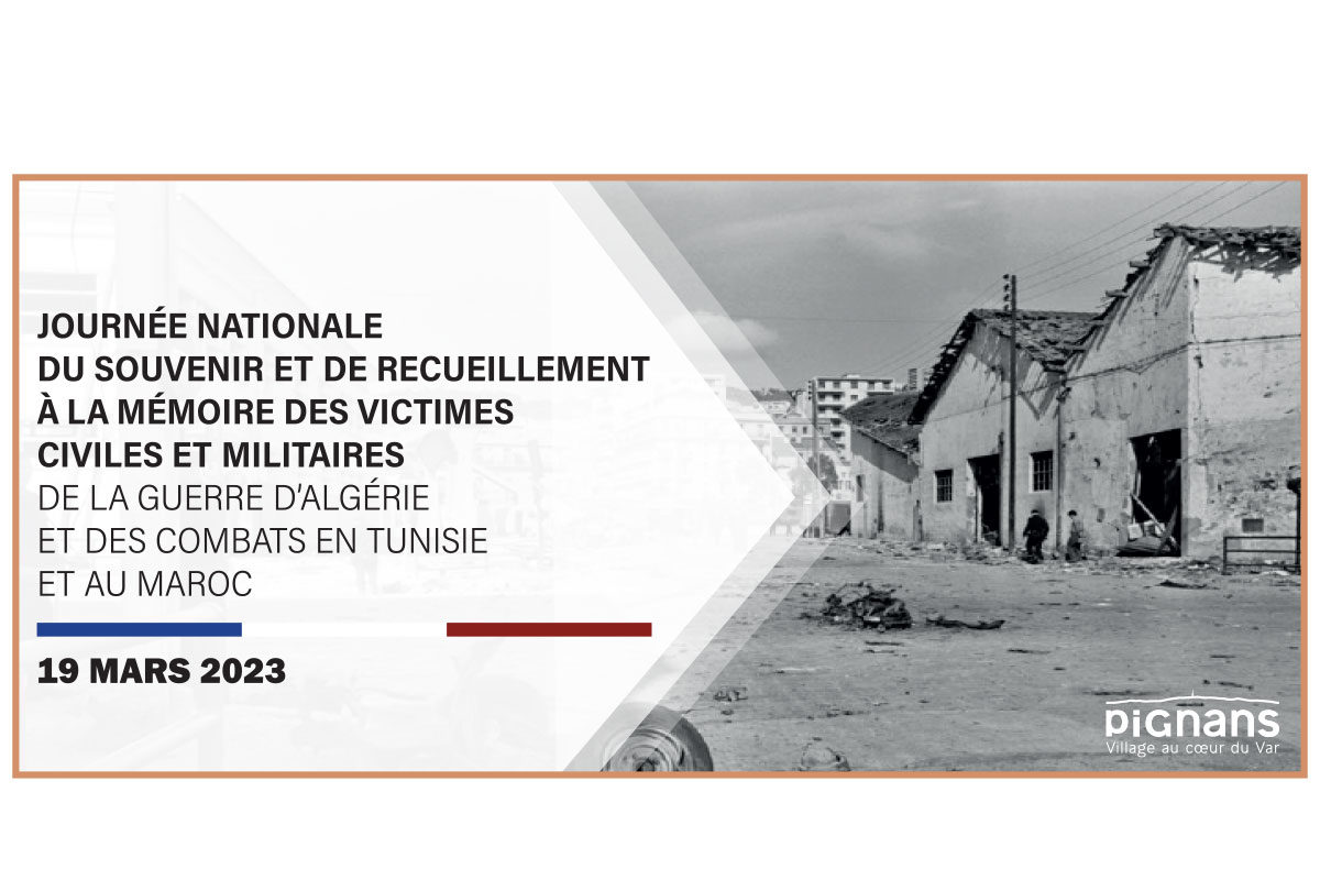 19 mars – Commémoration de la journée nationale en souvenir des victimes de la guerre d’Algérie