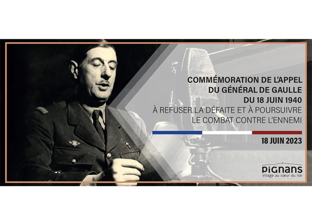 18 juin – Commémoration 2023 de l’appel du 18 juin 1940