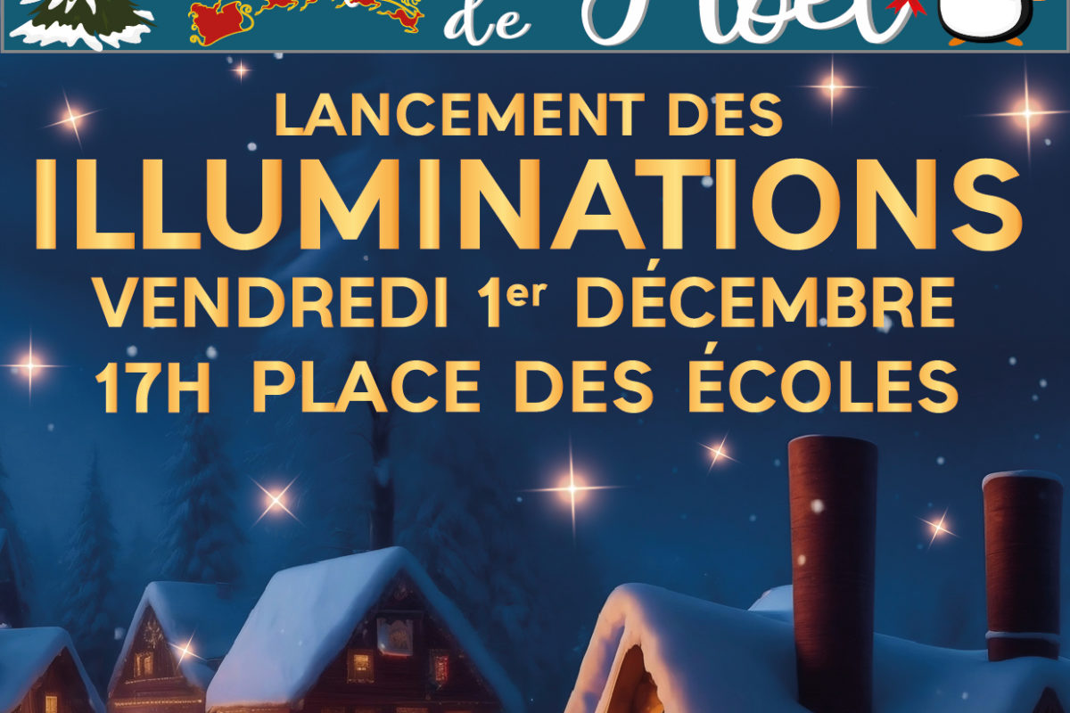 1er déc – Lancement des illuminations de Noël 2023