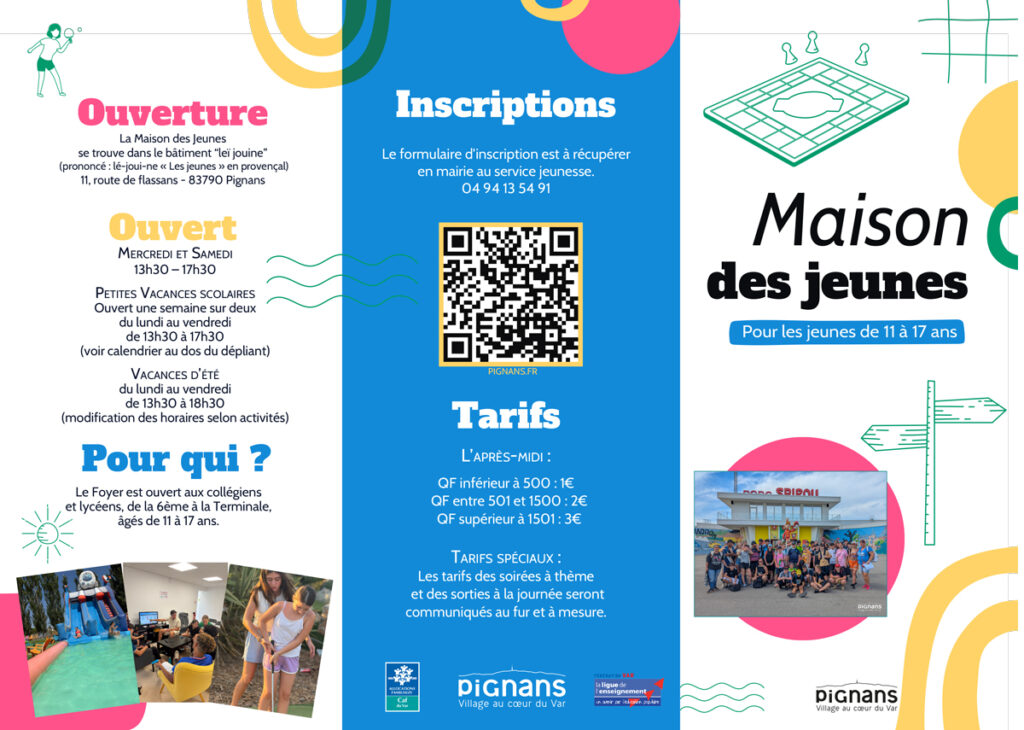 Affiche : 2026 depliant foyer des jeunes 2