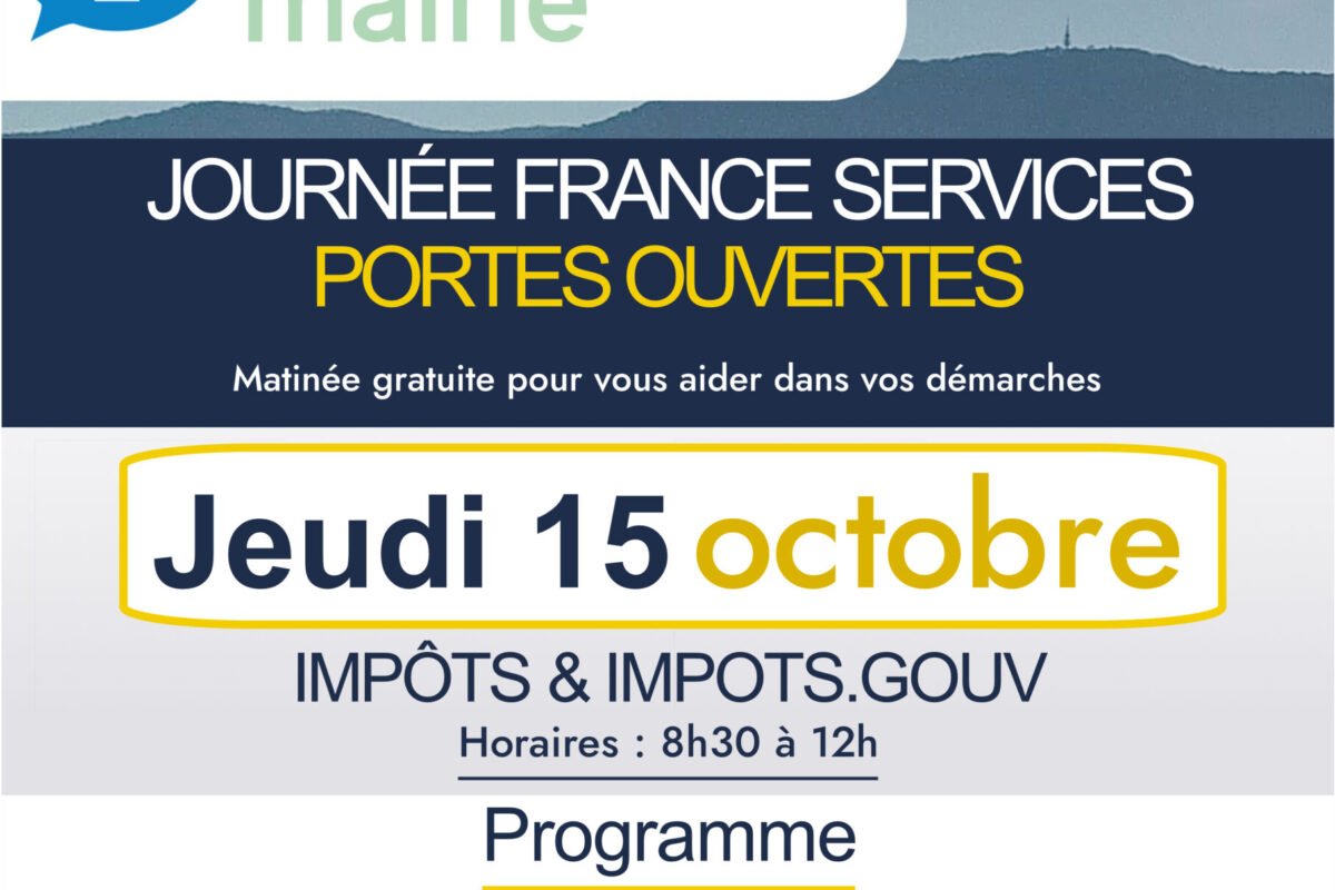 15 oct. – Journée portes-ouvertes à France services