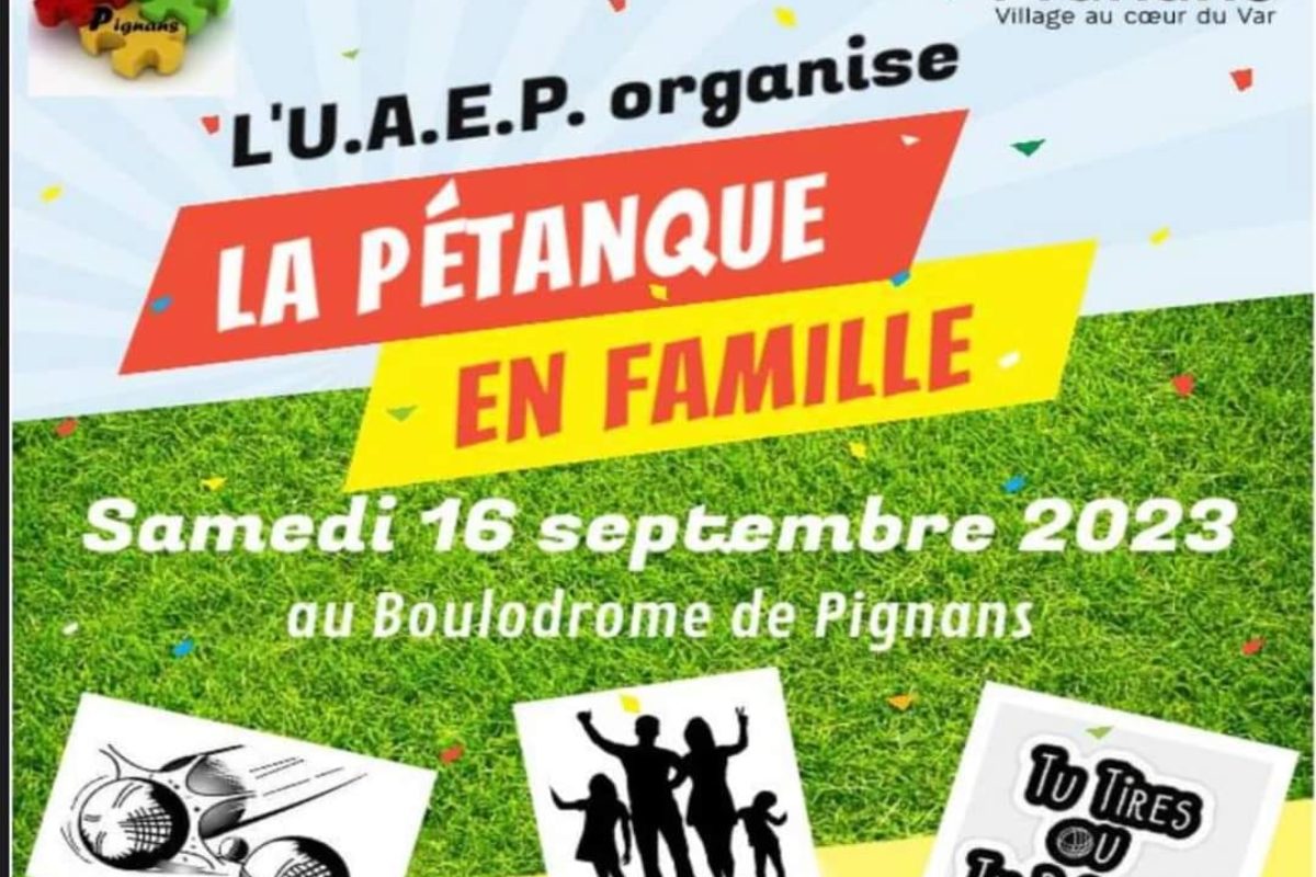 16 sept – Pétanque en famille 2023 (ANNULÉ)