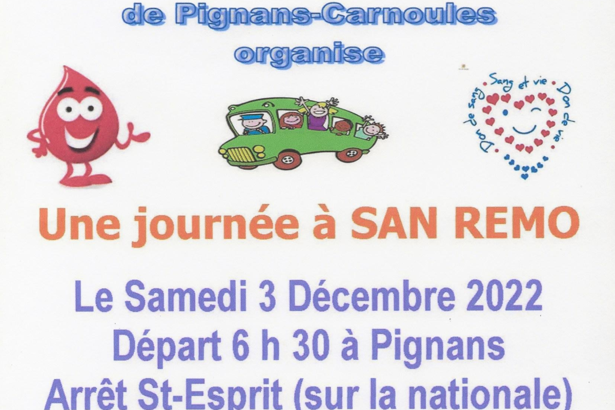 3 décembre – Journée à San Rémo