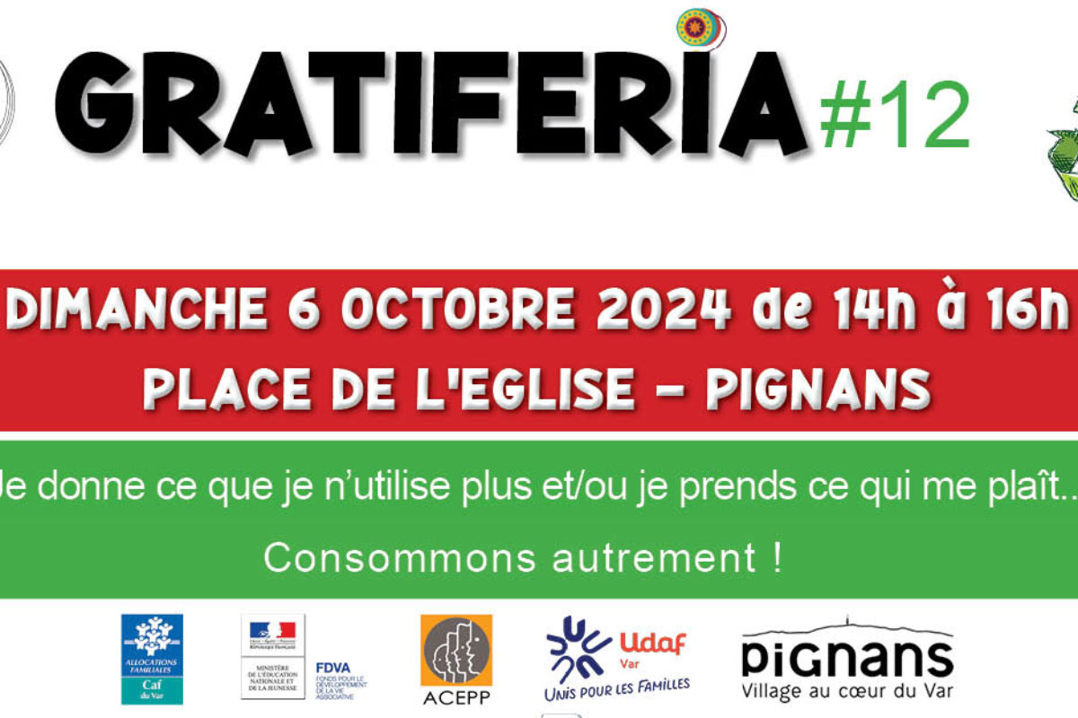 6 oct. – Gratiferia #12