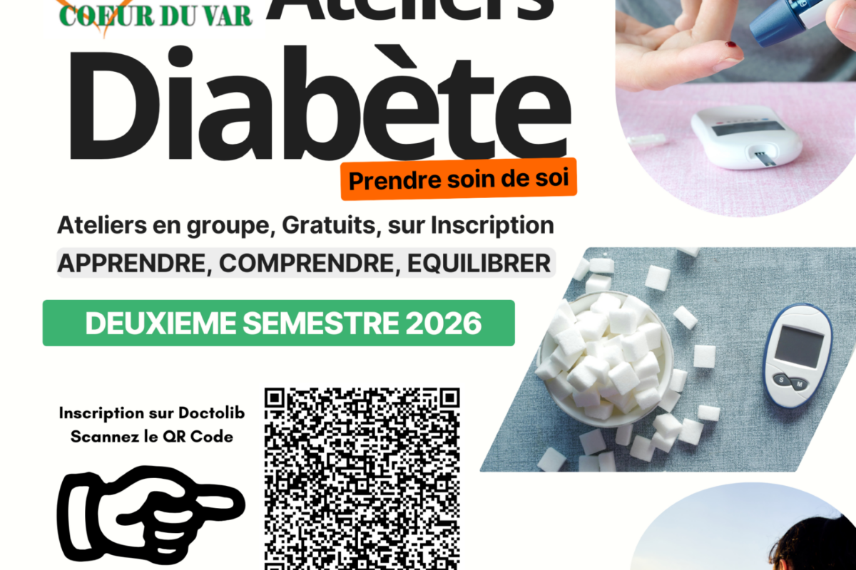 5 – 9 oct. – Ateliers Diabète – CPTS