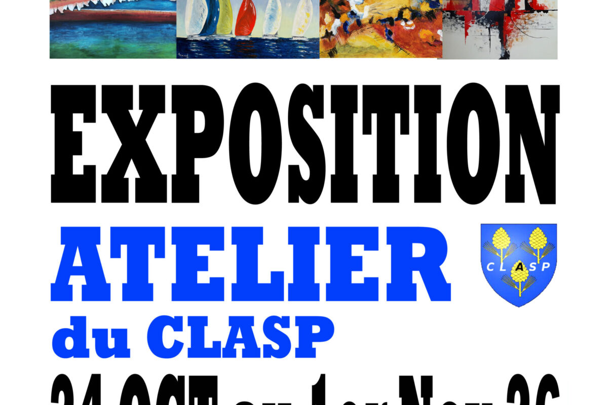 24 oct. au 1 nov. – Exposition de Peinture – CLASP