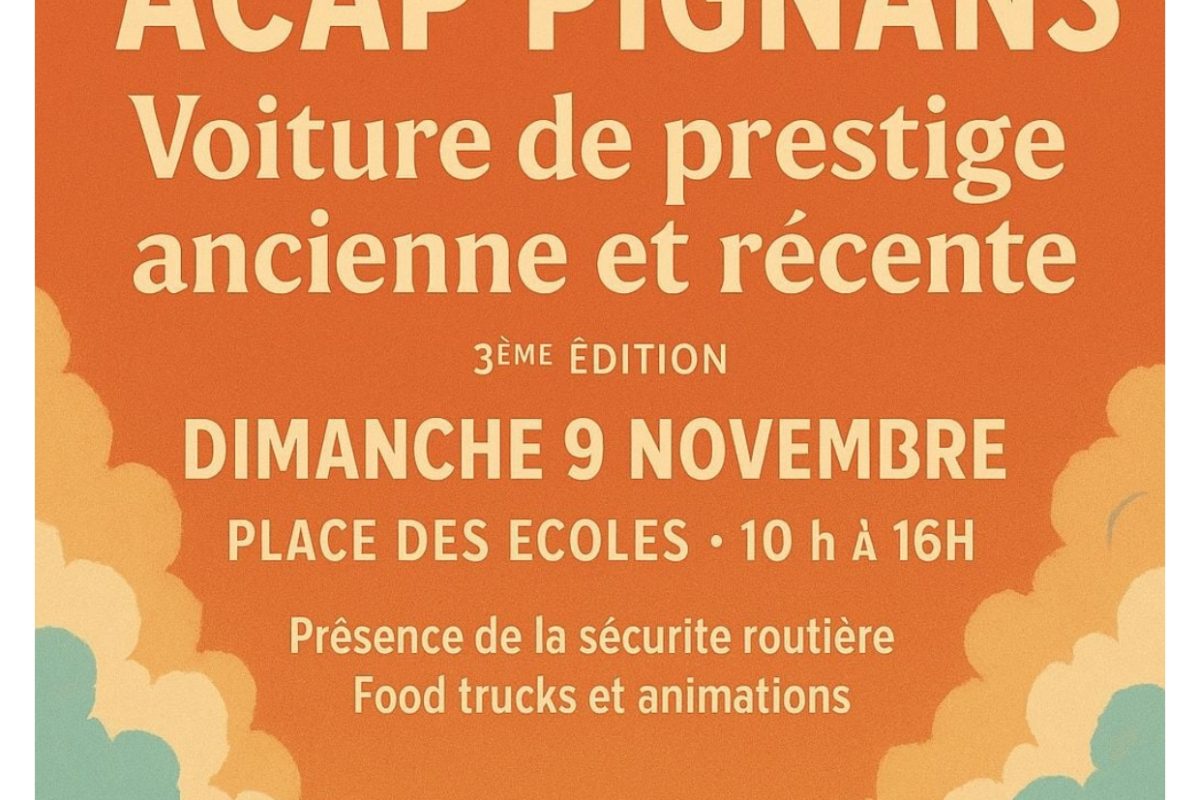 9 nov. – Exposition de voiture ancienne et récente ACAP