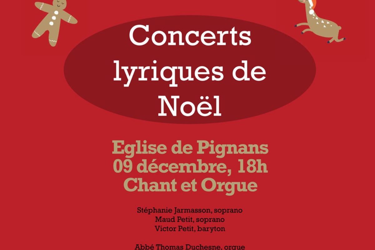 9 déc – Concert lyrique à l’église