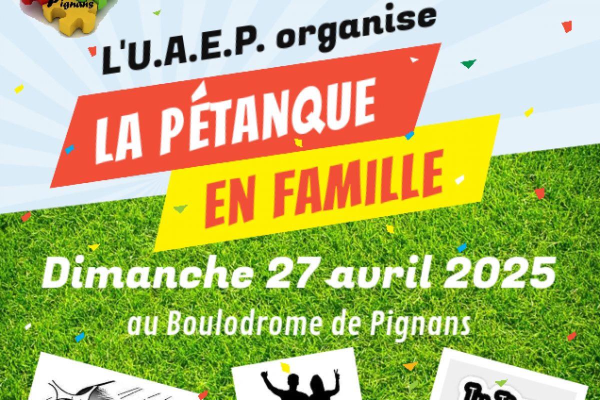 [ANNULÉ] 27 avril – Pétanque en famille – UAEP