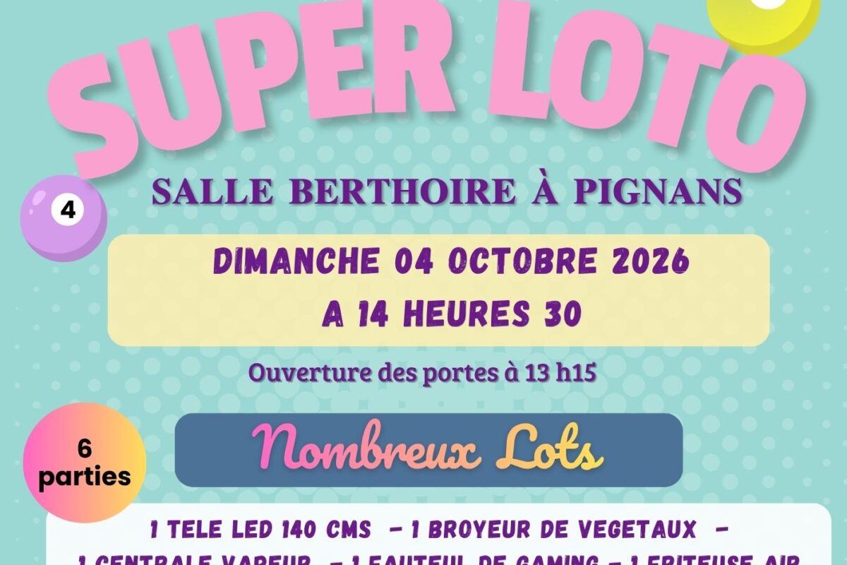 4 oct. – LOTO – Association Notre Dame des Anges