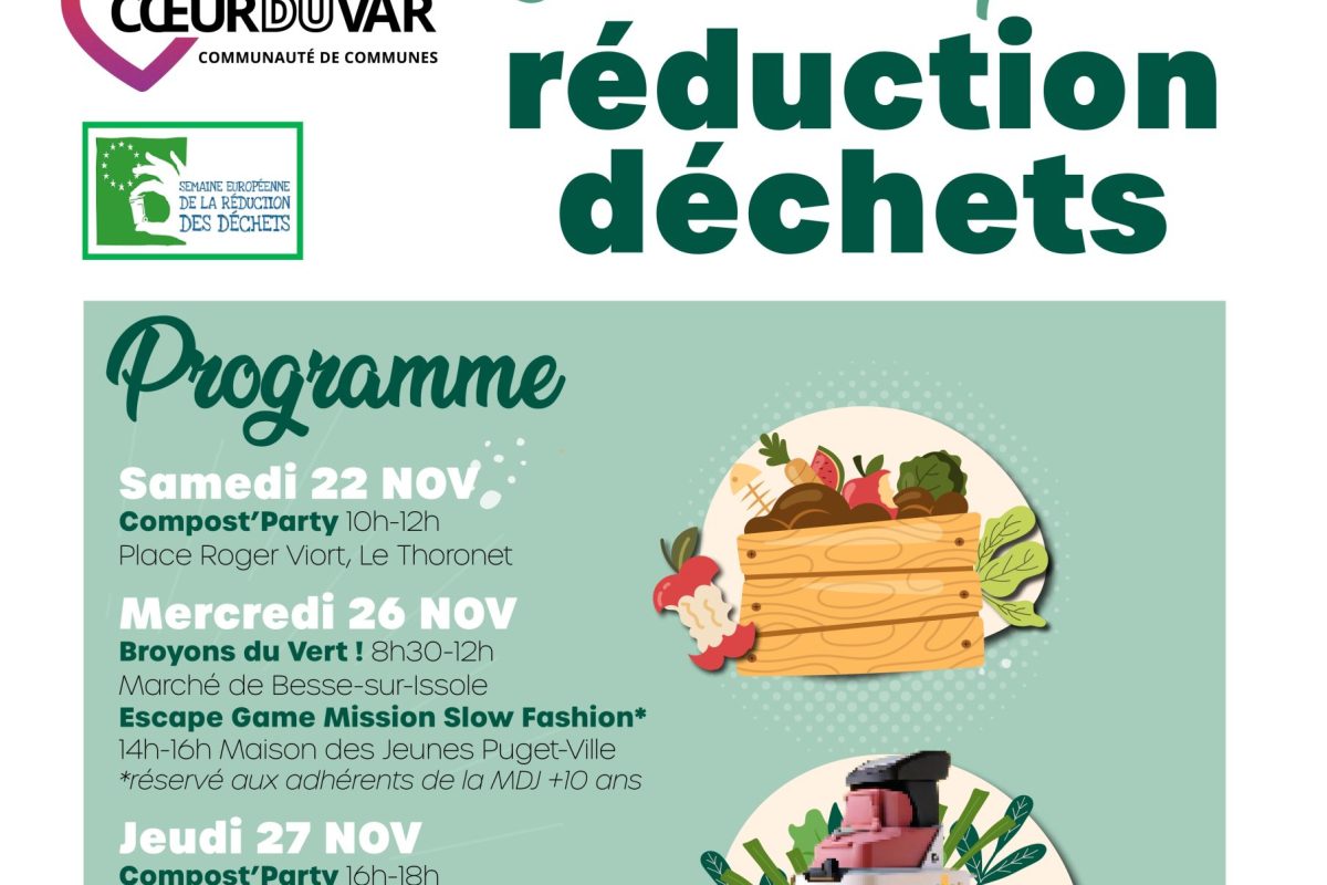 Semaine européenne – réduction déchets