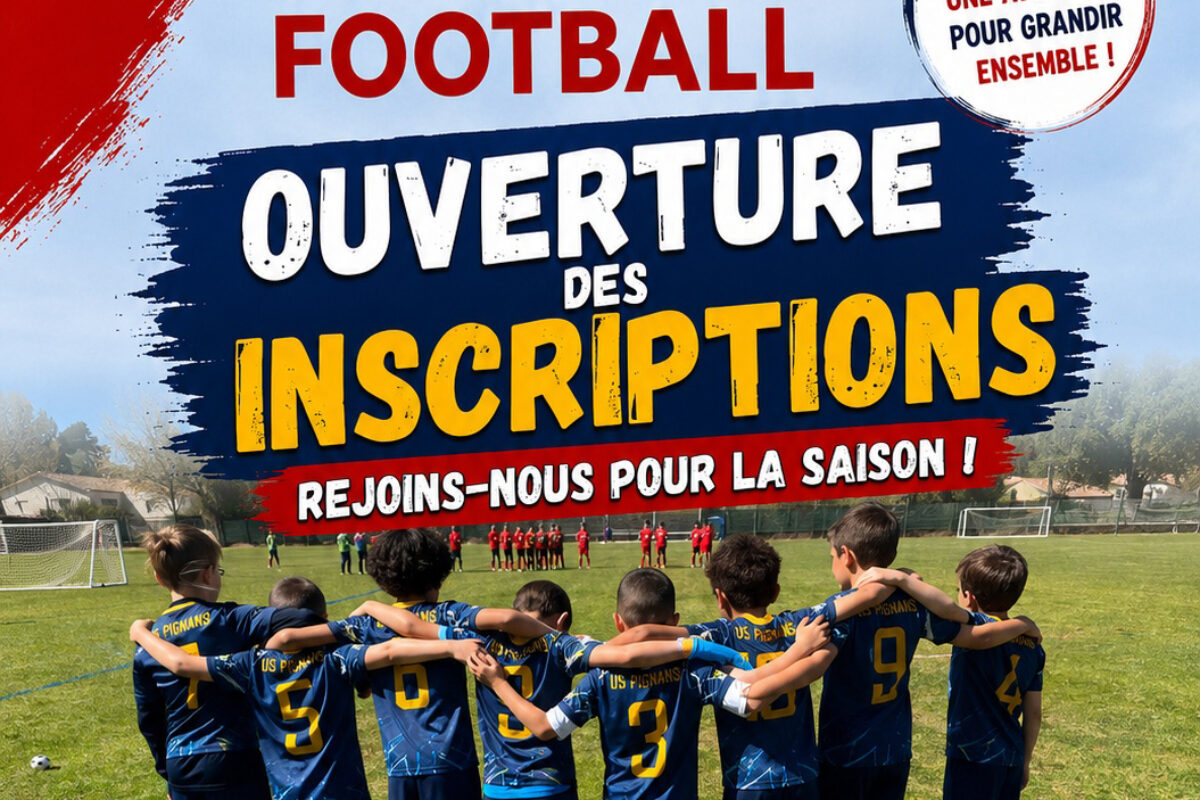 Foot – US Pignans – Ouverture des inscriptions – Saison 2026-2027