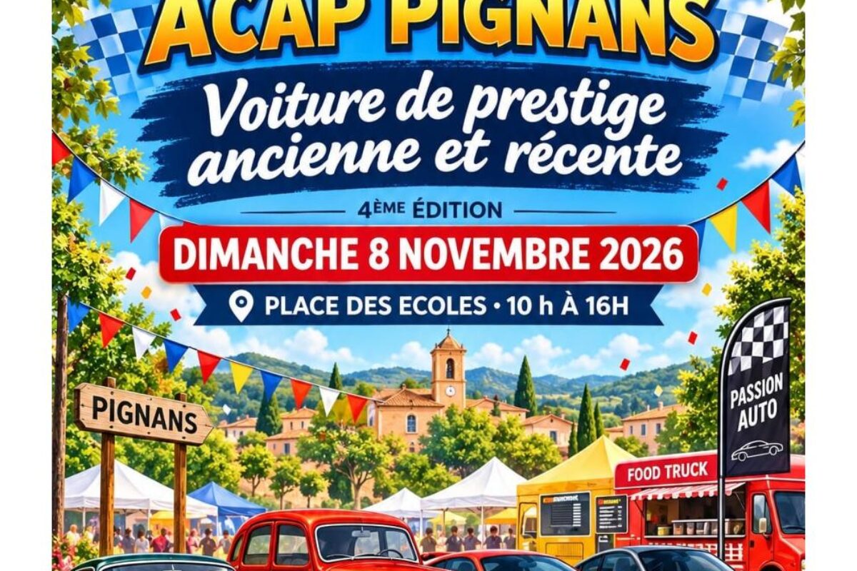 8 nov. – Journée exposition des voitures de prestige