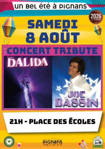 affiche du specacle dalida et joe dassin