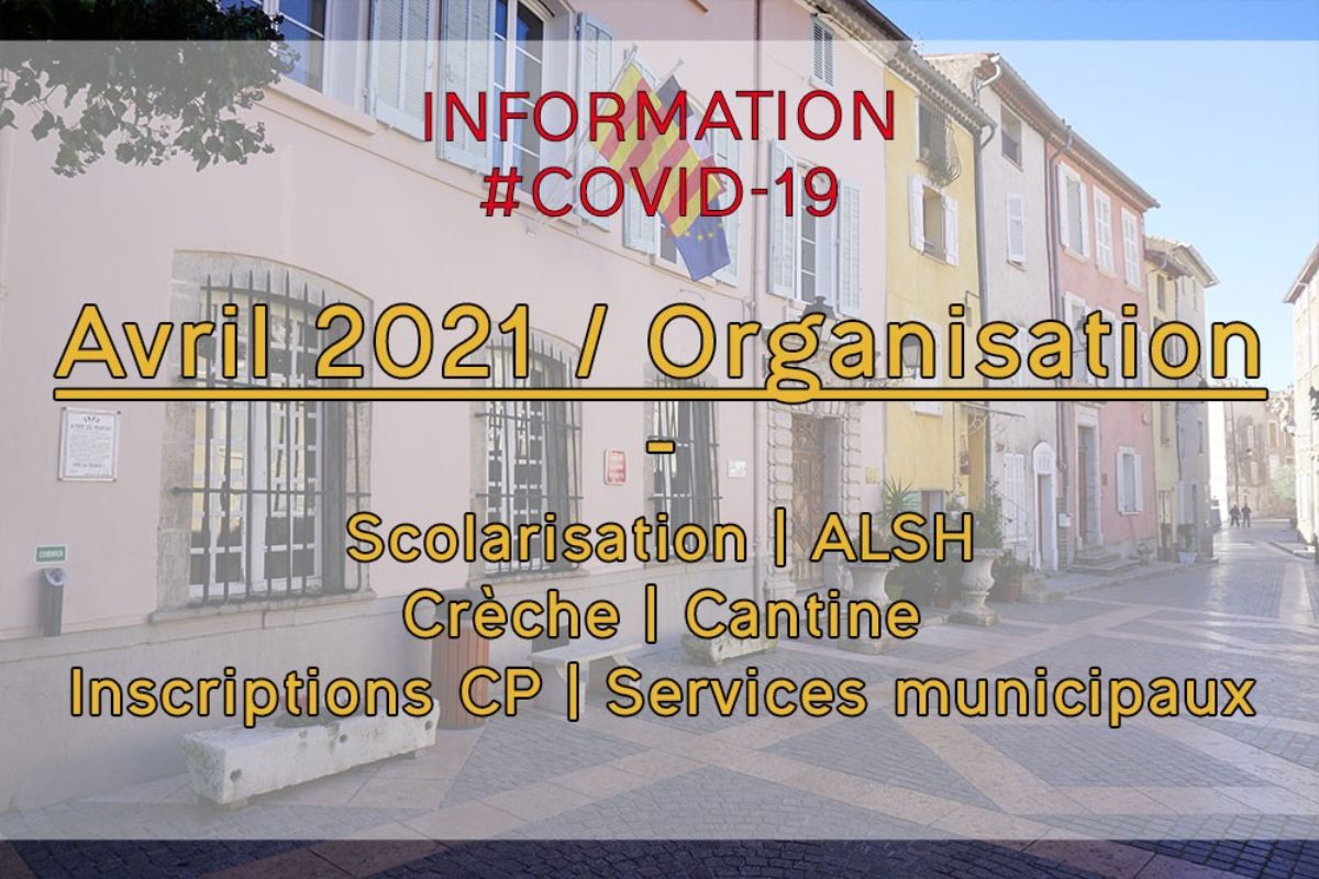 [Covid-19] Avril 2021 – Nouvelles mesures – Écoles | Services municipaux