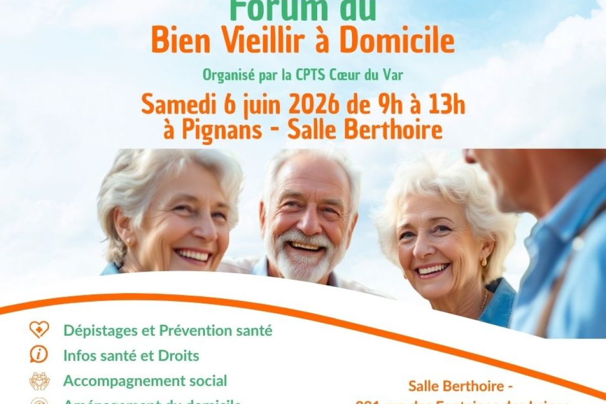 6 juin – Forum du bien vieillir à domicile