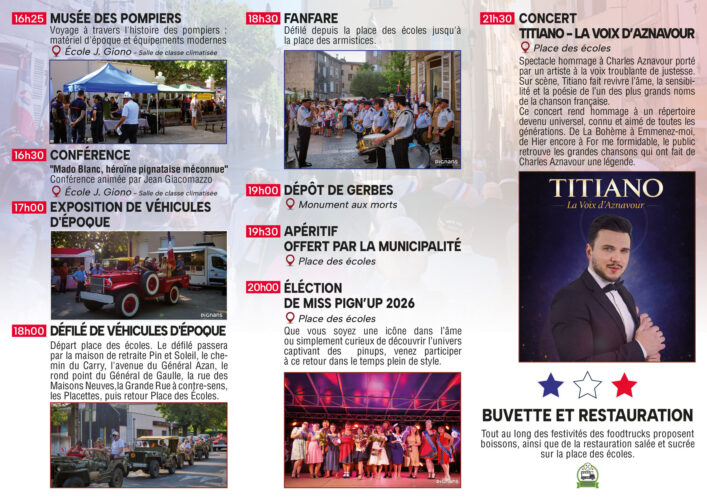 le programme de la fete de la libération