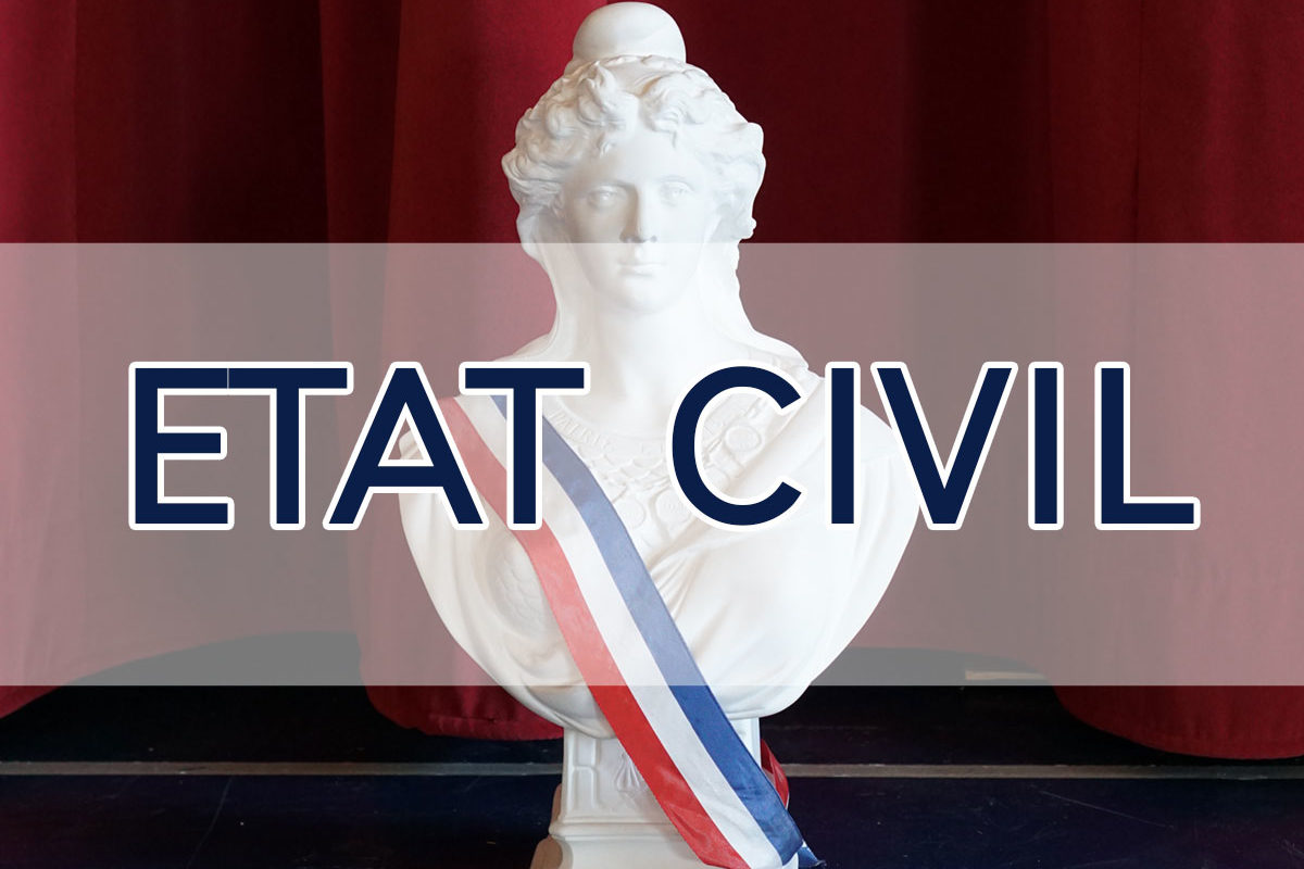 [État civil] Service fermé du lundi 14 juin au vendredi 25 juin 2021 inclus