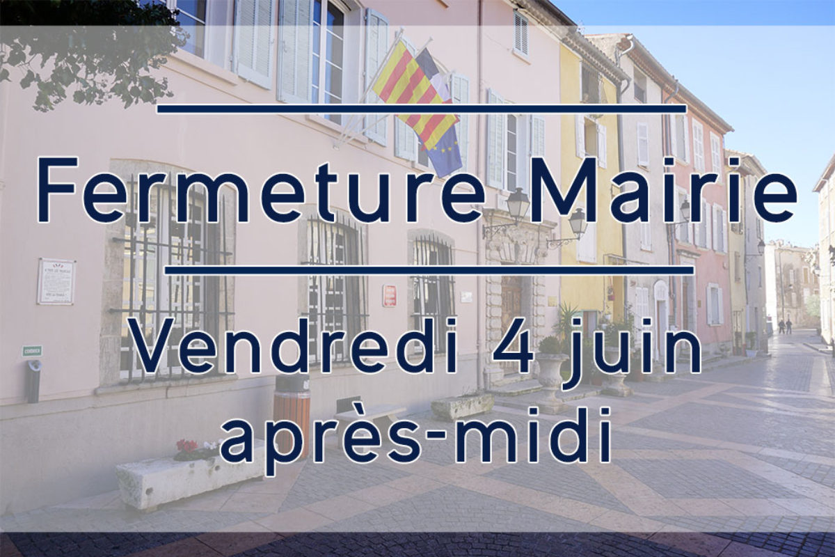 4 juin 2021 – Mairie fermée l’après-midi