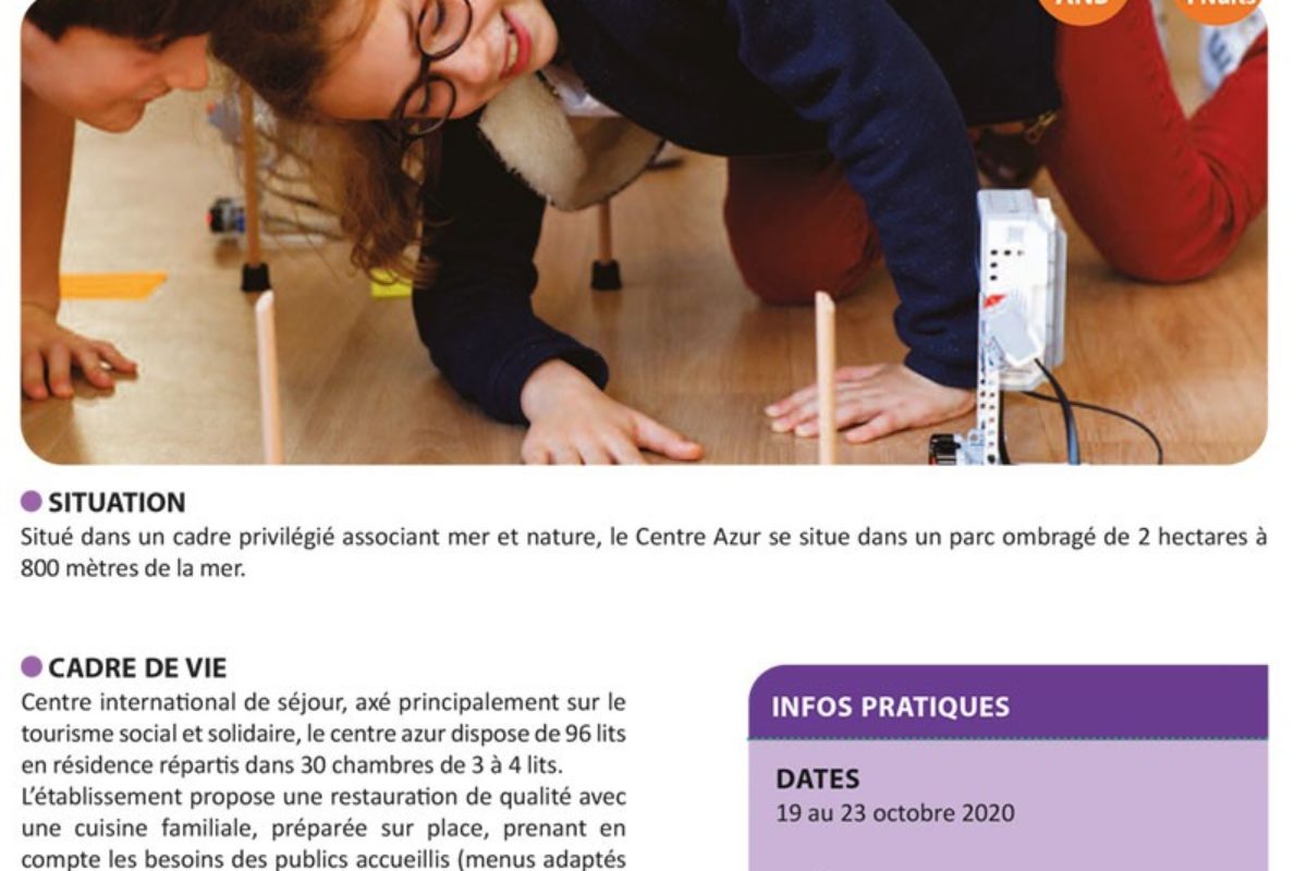 Colo apprenante Vacances Octobre 2020