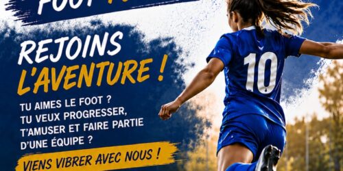 une couverture de magazine avec une fille jouant au football