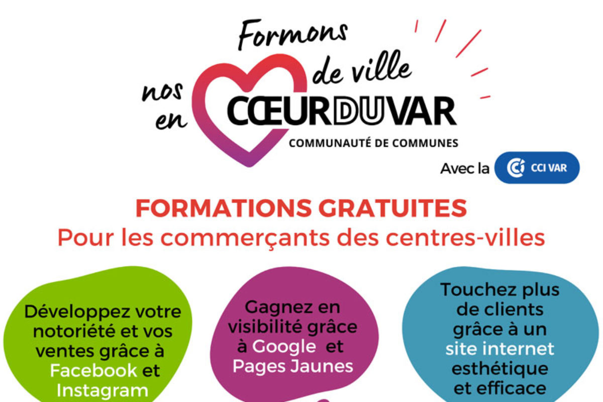 Formations digitales gratuites pour les commerçants des centres-villes