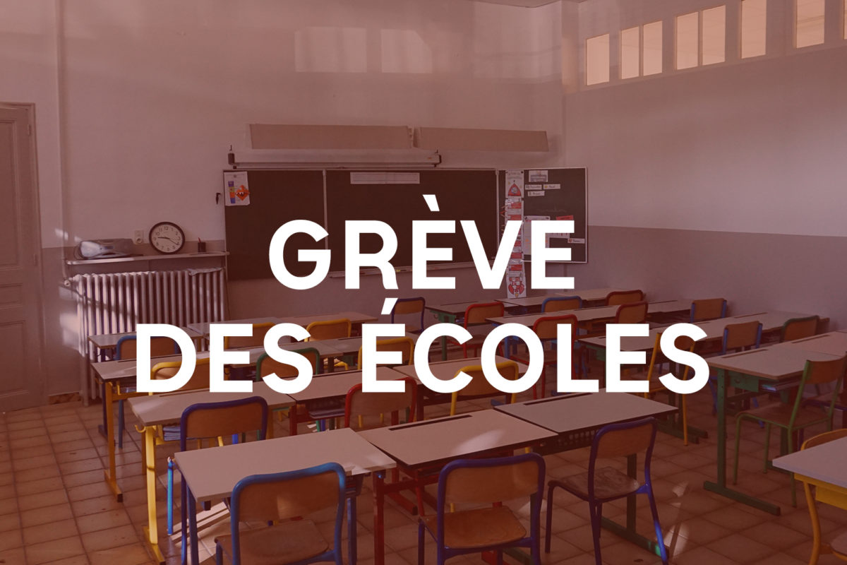 [Écoles] Grève du jeudi 5 décembre 2024 – Organisation des écoles