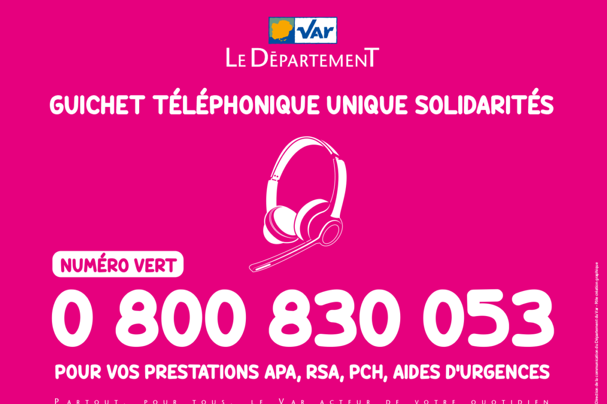 [Département] Nouveau service : Le« GUICHET TÉLÉPHONIQUE UNIQUE SOLIDARITÉS »