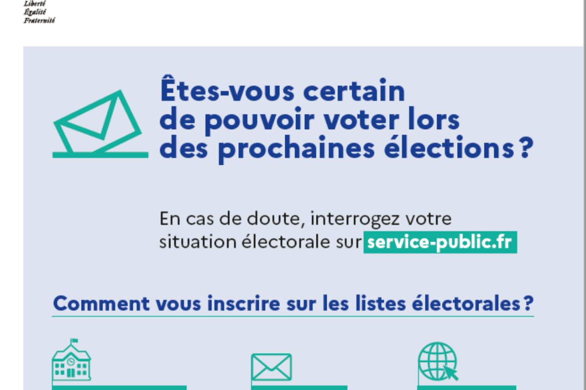 Êtes vous certain de pouvoir voter lors des prochaines élections