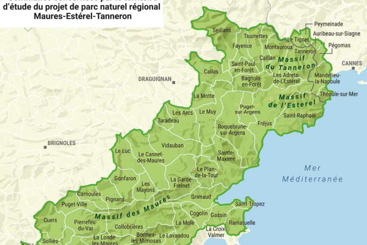 Projet de Parc naturel régional Maures-Esterel-Tanneron
