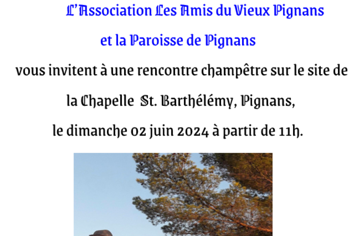 2 juin – Rencontre champêtre à St Barthélémy