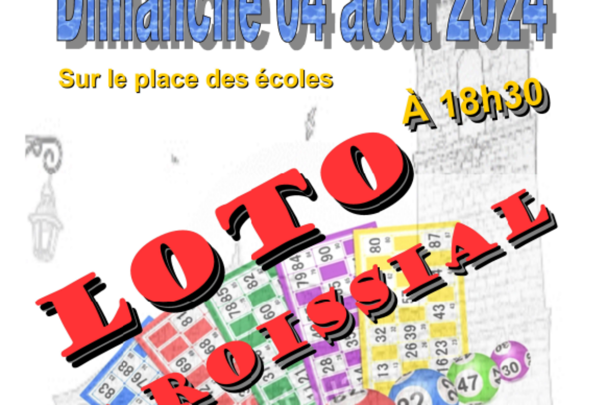 4 aôut – Loto paroissial