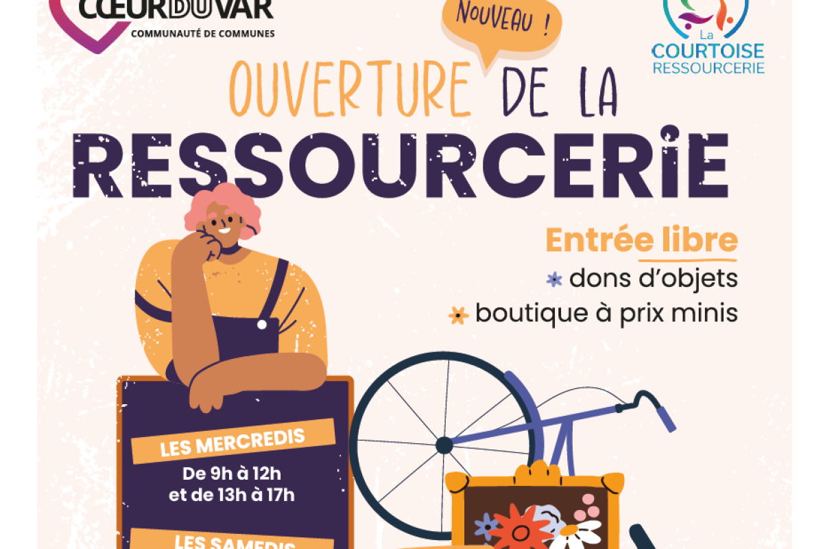 11 avril – Ouverture de la ressourcerie de Pignans