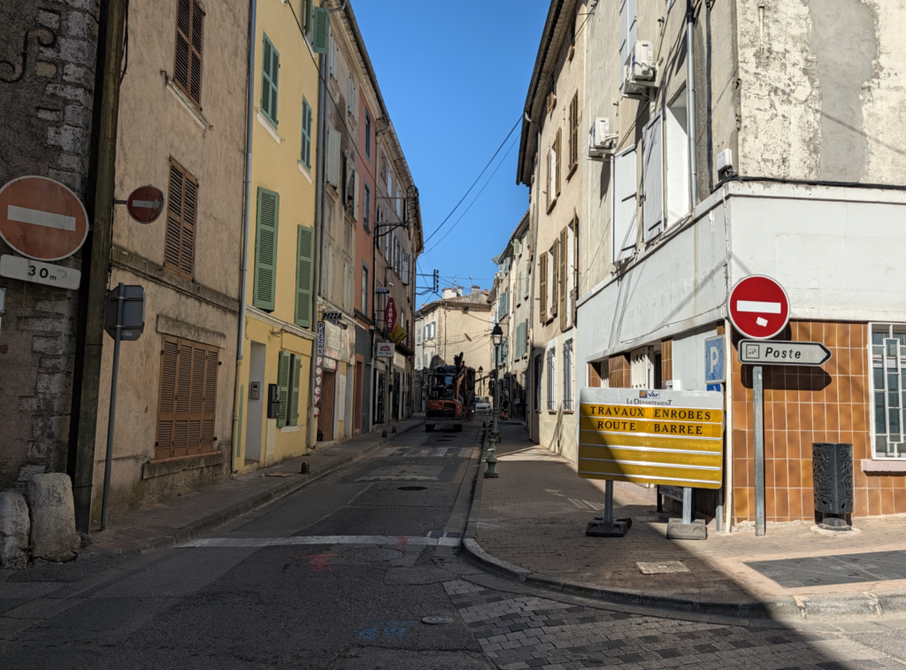 a street with buildings on either side