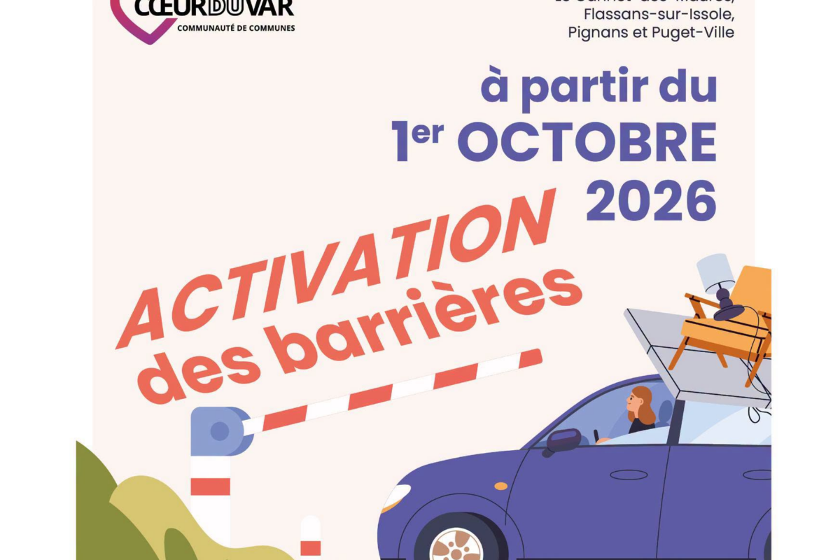 Déchèteries : activation des barrières au 1er octobre 2026