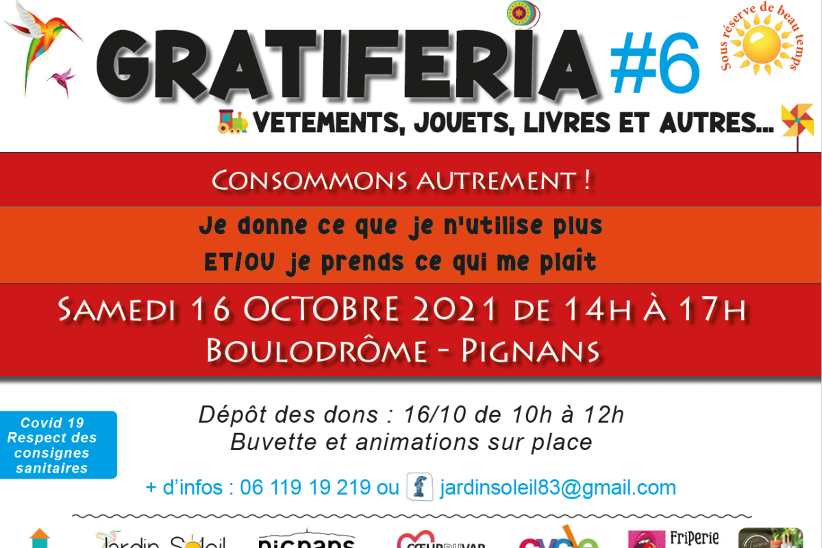 16 oct. – Gratiferia 6e édition