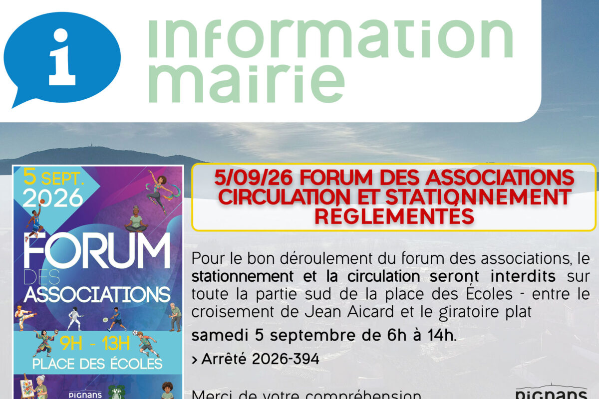 [Forum des associations 2026] Circulation et Stationnement réglementés